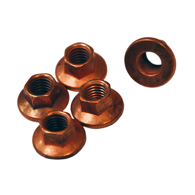 10x Copper Nut M10 Copper Mother Exhaust Exhaust Mount Manifold Turbocharger