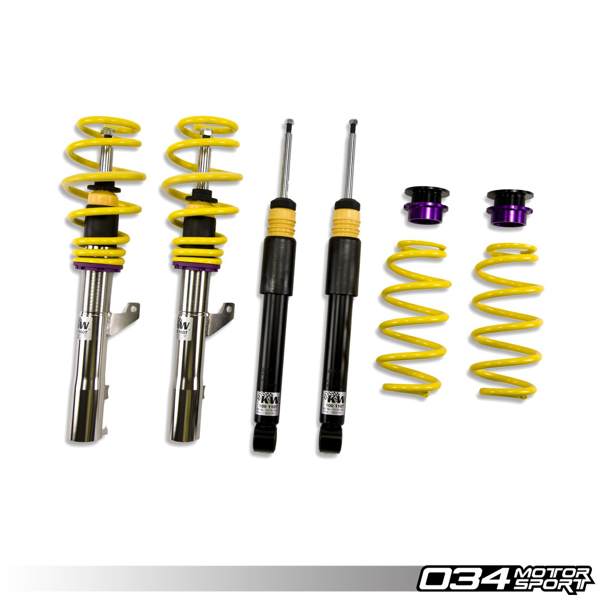 KW Variant 1 Coilover Suspension,  8V Audi A3 FWD Without Magnetic Ride | KW-1021000P