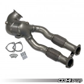 Cast Stainless Steel Racing Downpipe, Audi 8S TTRS and 8V.5 RS3