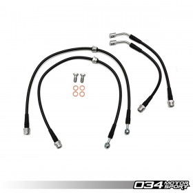 Stainless Steel Braided Brake Line Kit, Volkswagen & Audi MQB and MQB EVO AWD with 2.0T TFSI (Performance Pack)