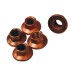Hardware, 8mm Copper Plated Steel Lock Nut, M10 Wrench Head